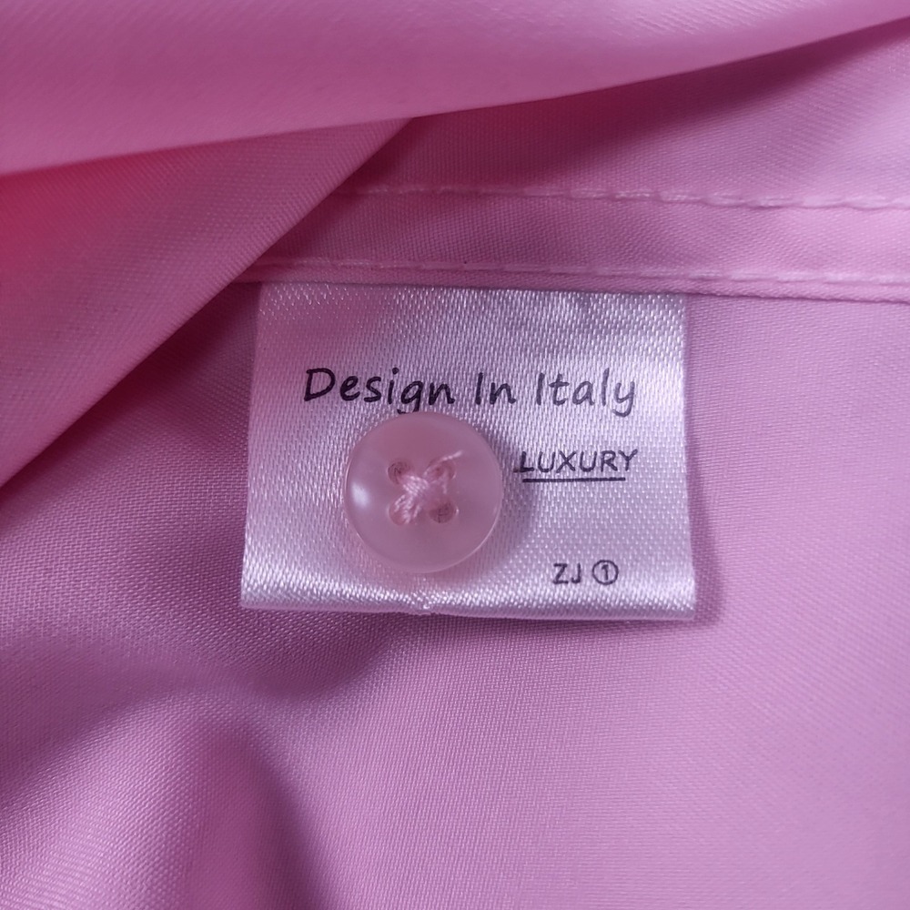 Shield LD-X Dress Shirt Mens 2XL Pink Slim Fit Button Down Collar Long Sleeve - Picture 6 of 6